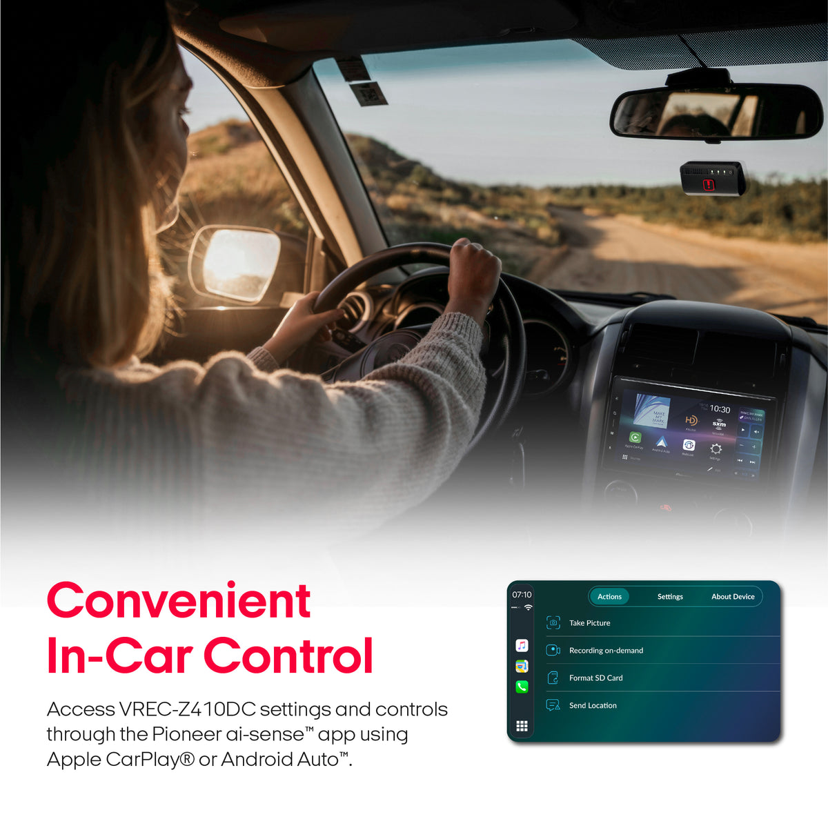 VREC-Z410DC 3K + FHD Dual Dash Camera