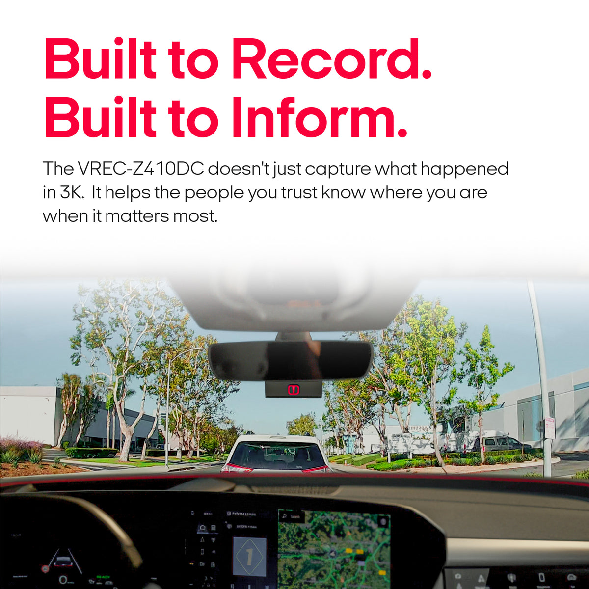 VREC-Z410DC 3K + FHD Dual Dash Camera