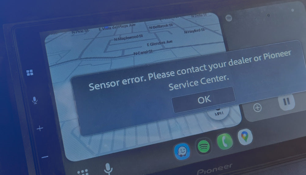Sensor Error – GPS/Learning Initialization Failure