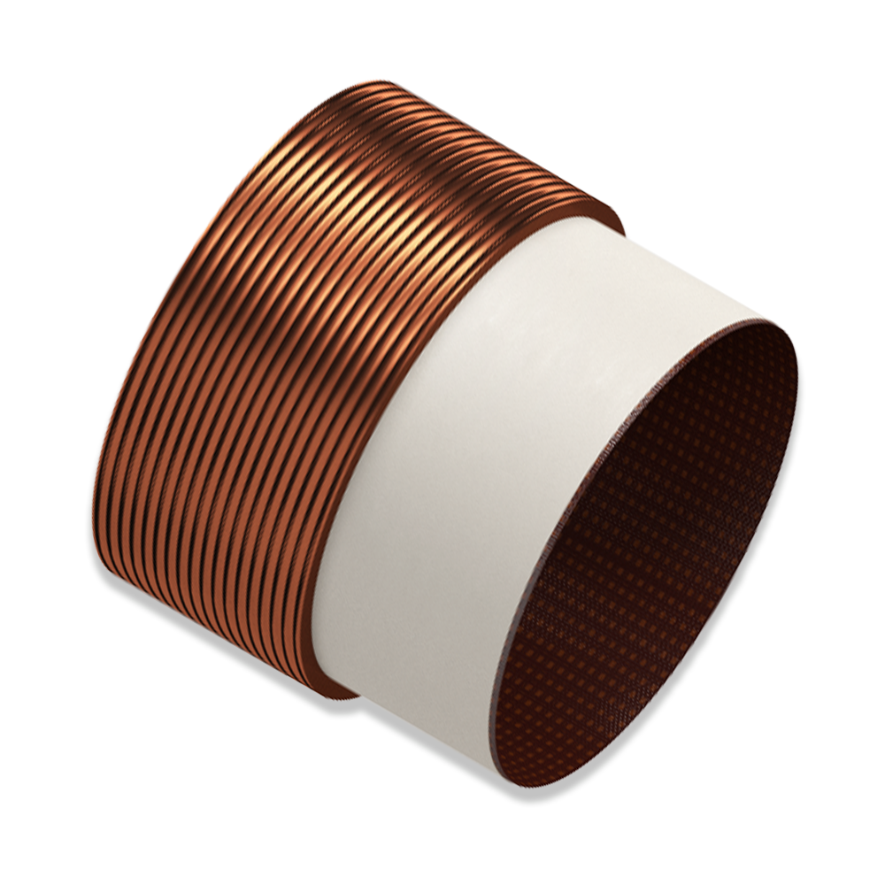 close up of voice coil