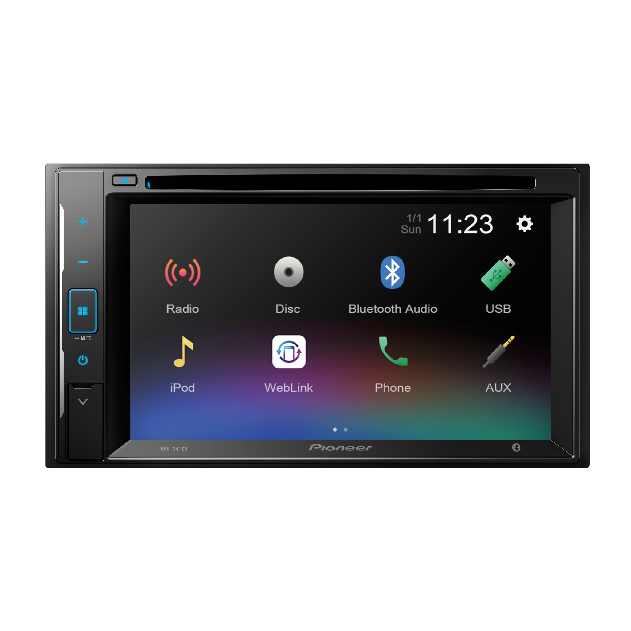 Pioneer_AVH-241EX_Front Image