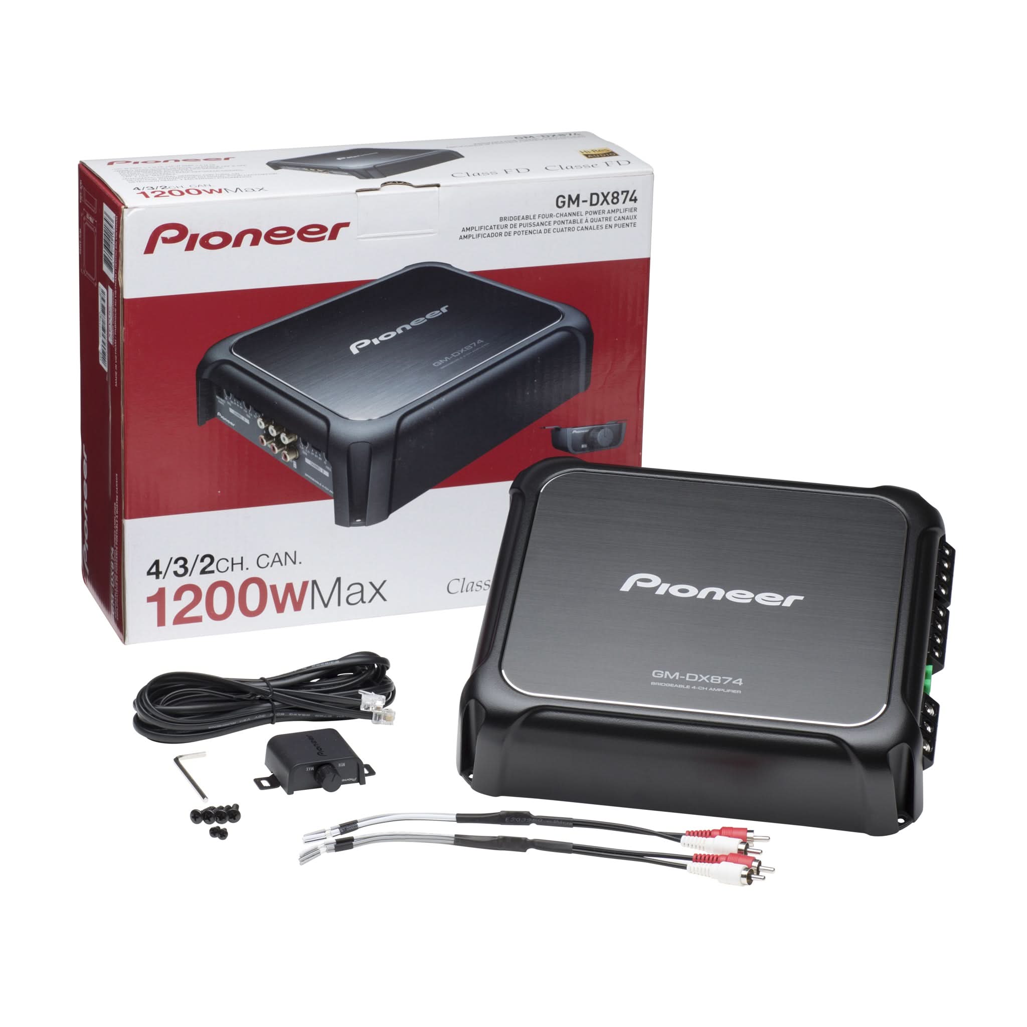 Pump Up The Jams: Pioneer GM-D8704 1200W 4-Channel Amplifier + Free 4 Gauge Amp Kit