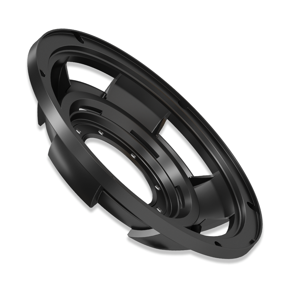 close up of aluminum frame