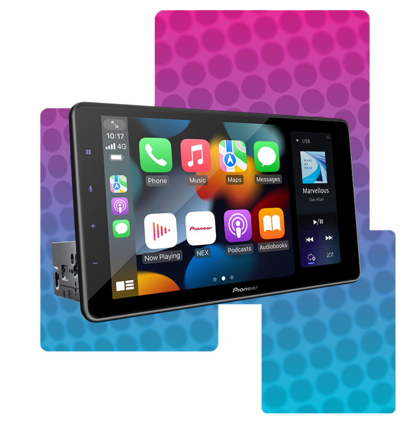 receiver on abstract background