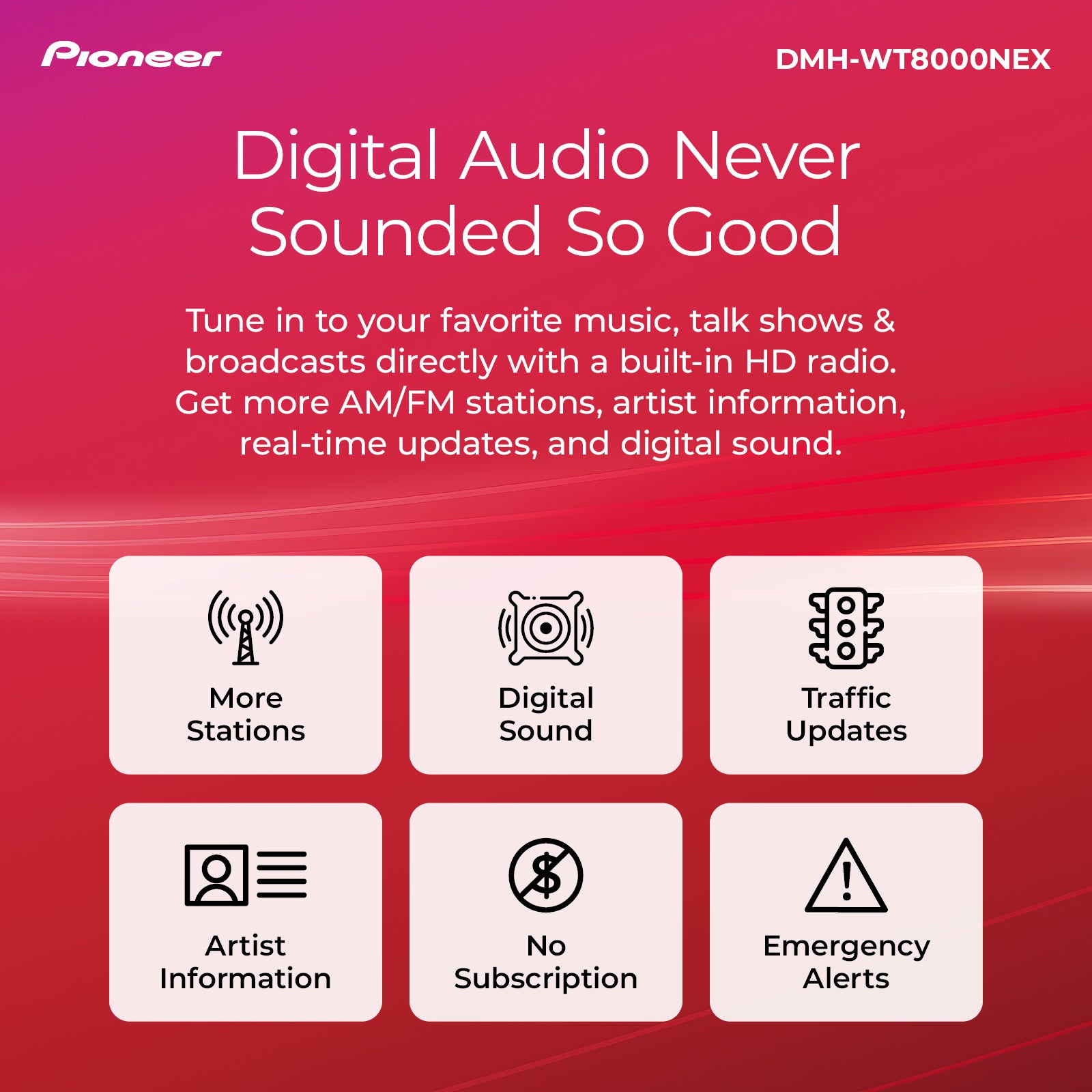 Pioneer SPHERA with Dolby Atmos | DMH-WT8000NEX 10.1