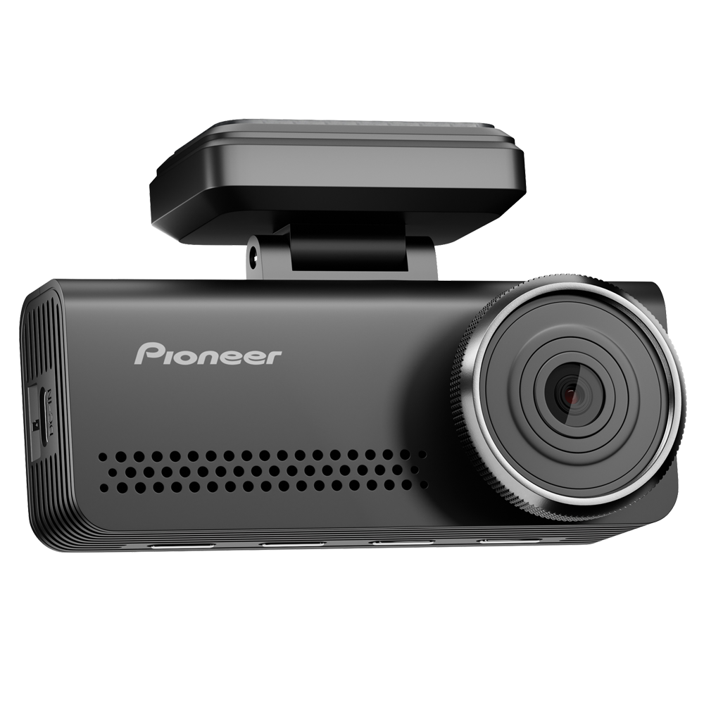 Pioneer car dashboard camera on a white background