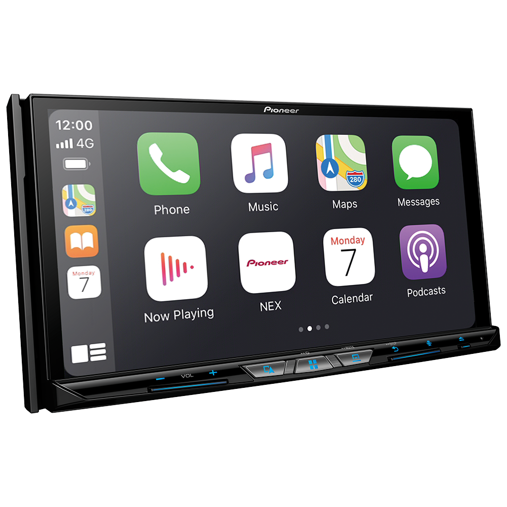 angled view of pioneer receiver