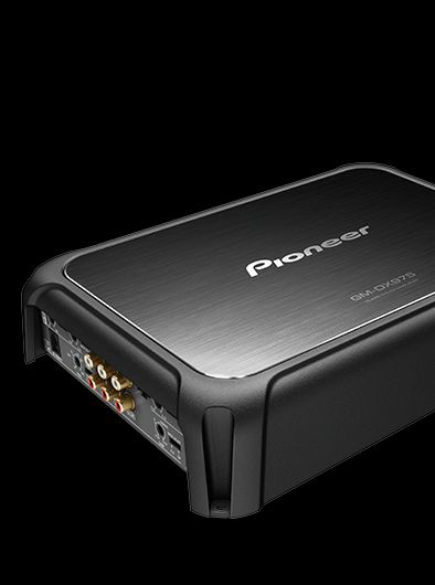 dark background image with an angled amp that shows the connection points to install 