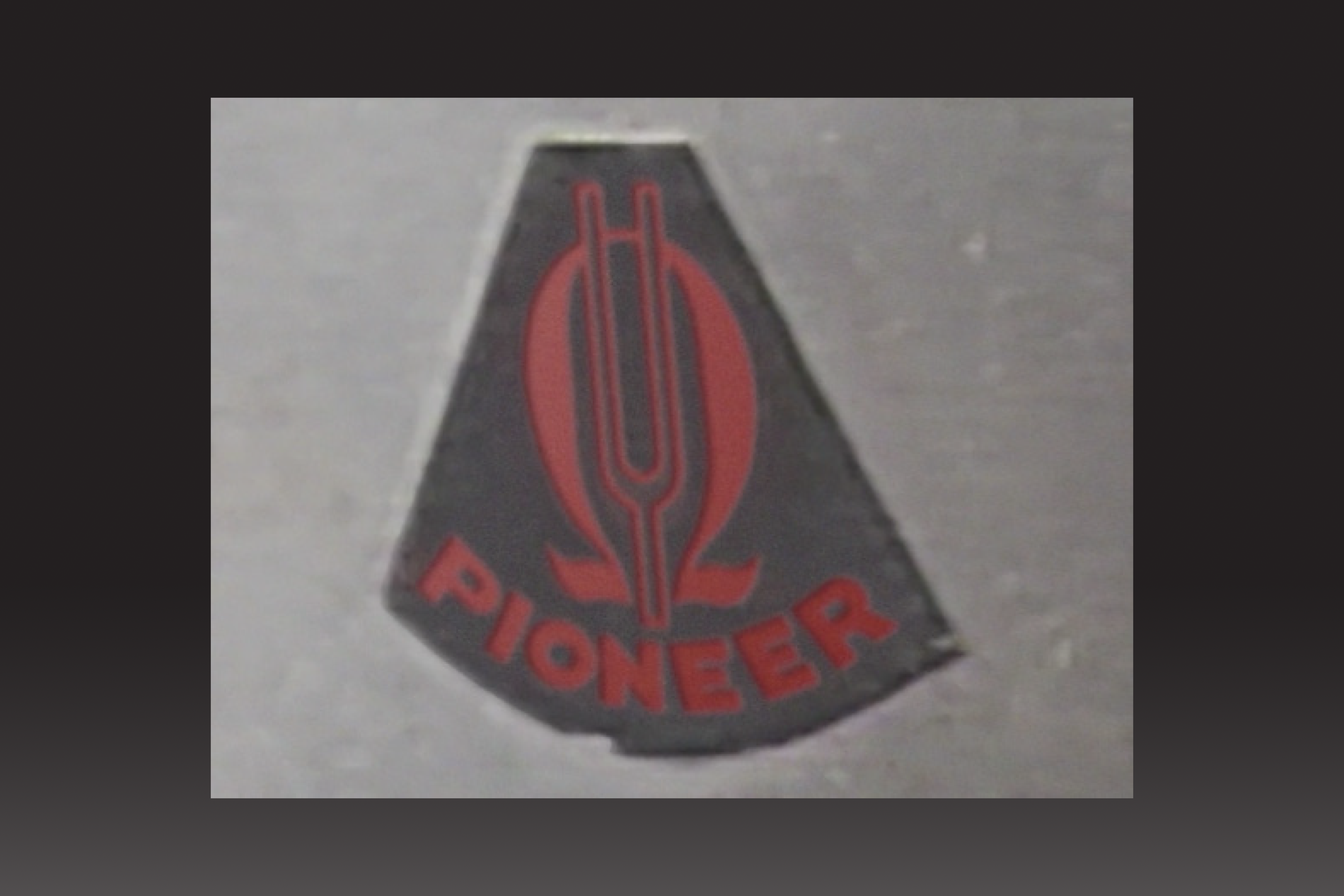 old image of the first Pioneer logo