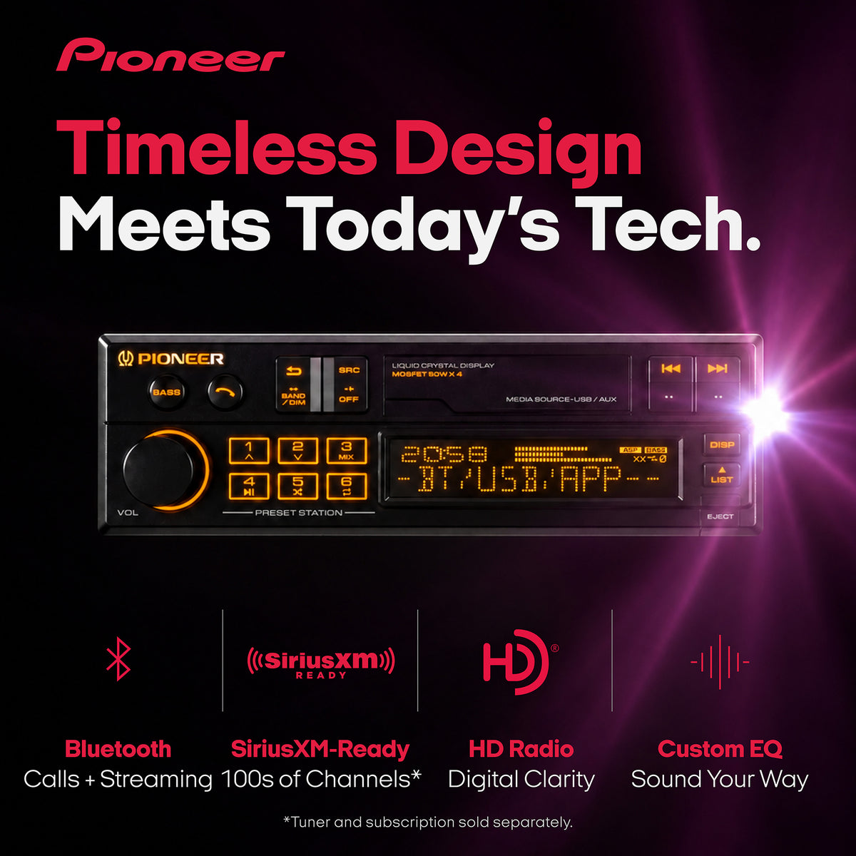 SXT-C10PS Heritage Single-DIN Digital Media Receiver | Pioneer Electronics