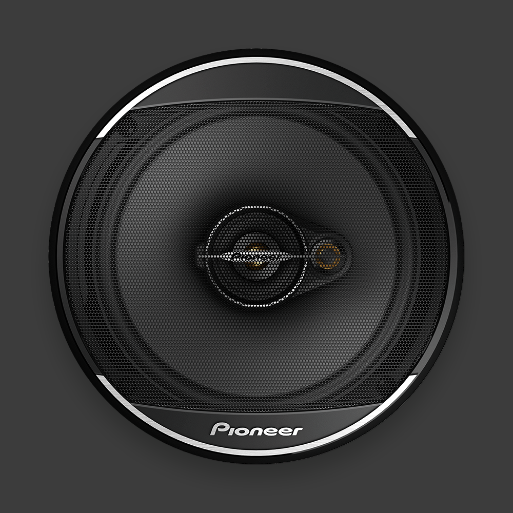 speaker front view with Pioneer logo