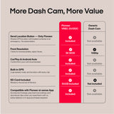 VREC-Z410DC 3K + FHD Dual Dash Camera