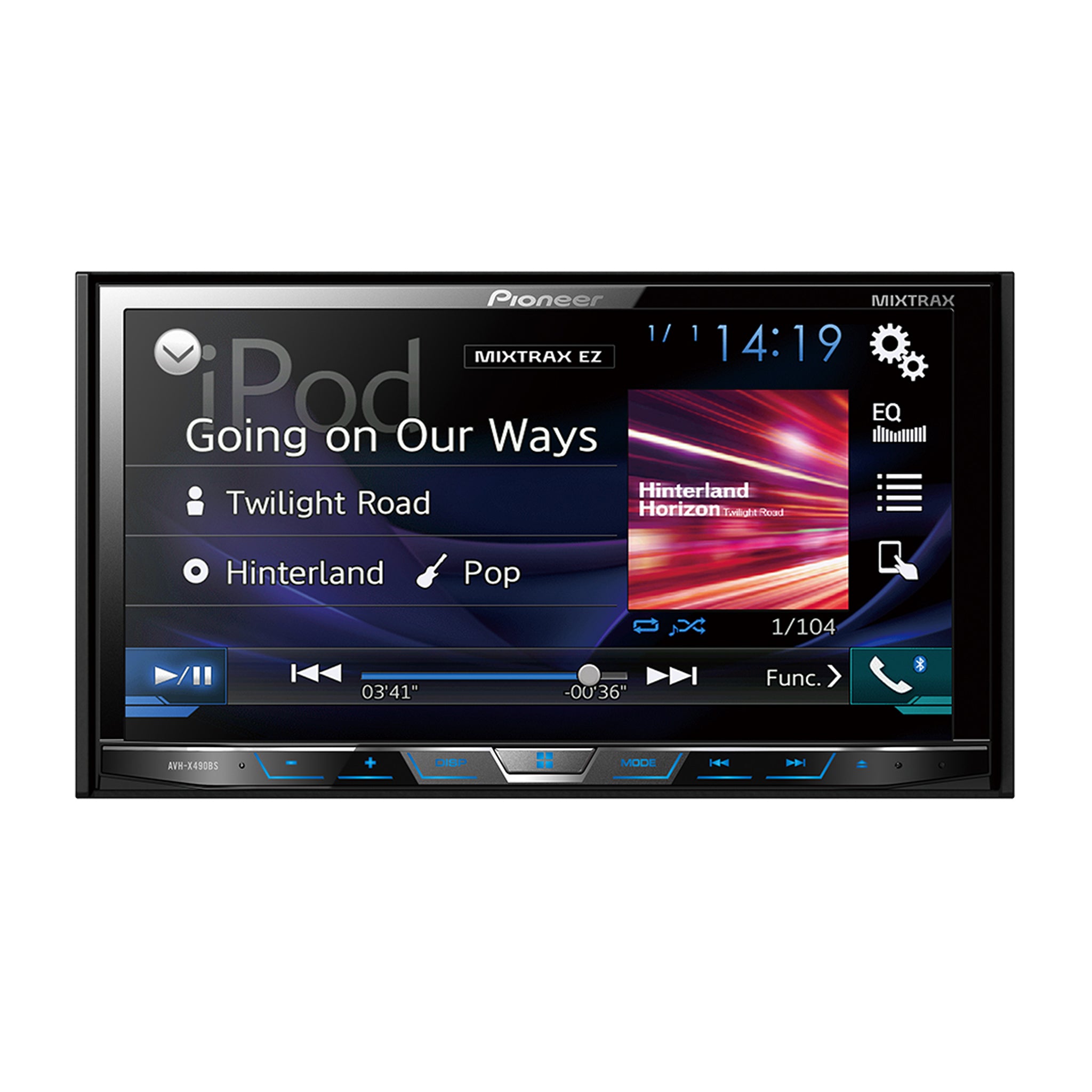 Pioneer_AVH-X490BS_Front Image