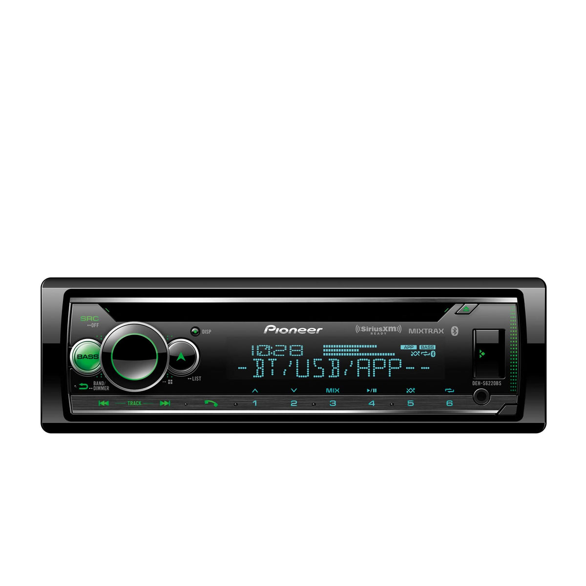 DEH-S6220BS Single-DIN CD Receiver | Bluetooth & SiriusXM Ready 
